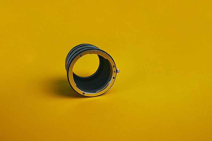 circular object with yellow background.