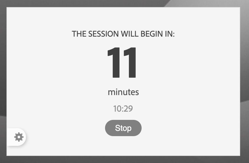 Live countdown timer