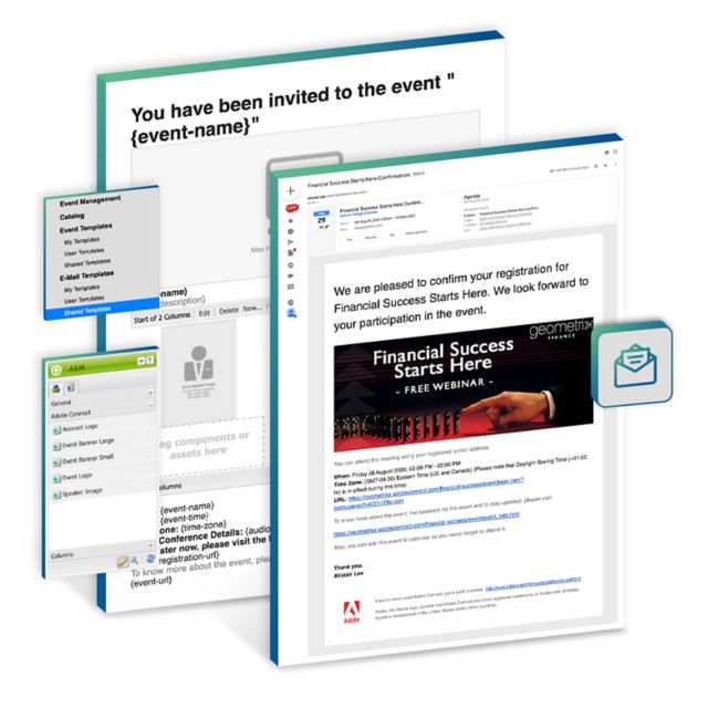 Email promotion, confirmations & reminders 