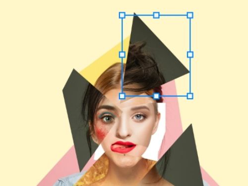 An example of a layer being rotated in a composite image.