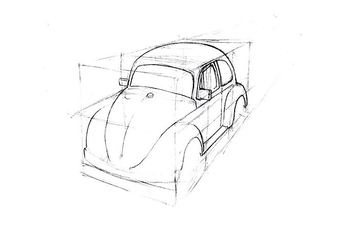 車の描き方の順番 Adobe