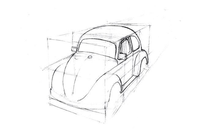 車の描き方の順番 Adobe