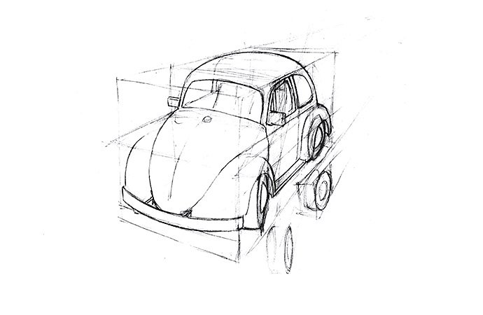 車の描き方の順番 Adobe