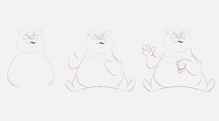 HOW TO DRAW BEAR PANDA FOUND AND EASY / BEAUTIFUL DRAWINGS - Drawing to  Draw 