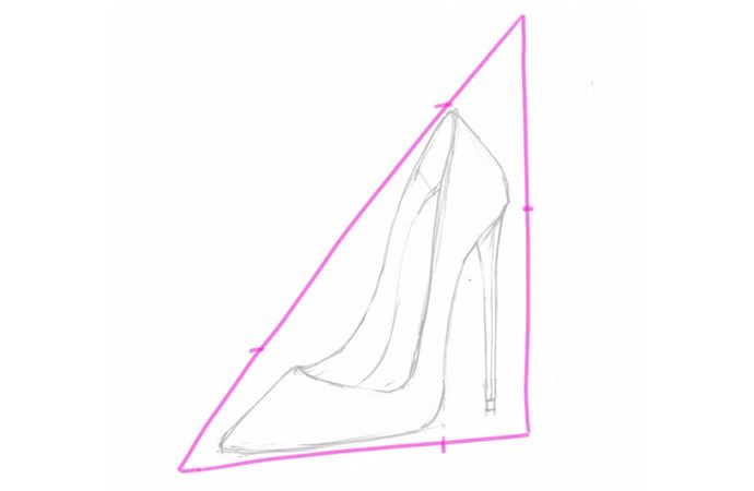 Dessin chaussure clearance talon