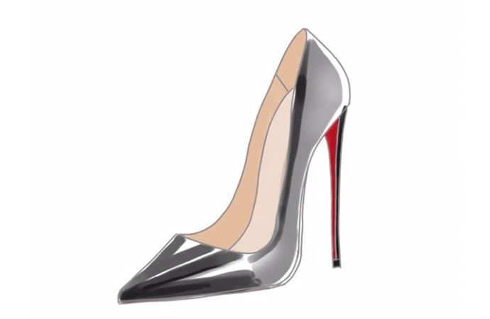 Dessin chaussure talon clearance aiguille