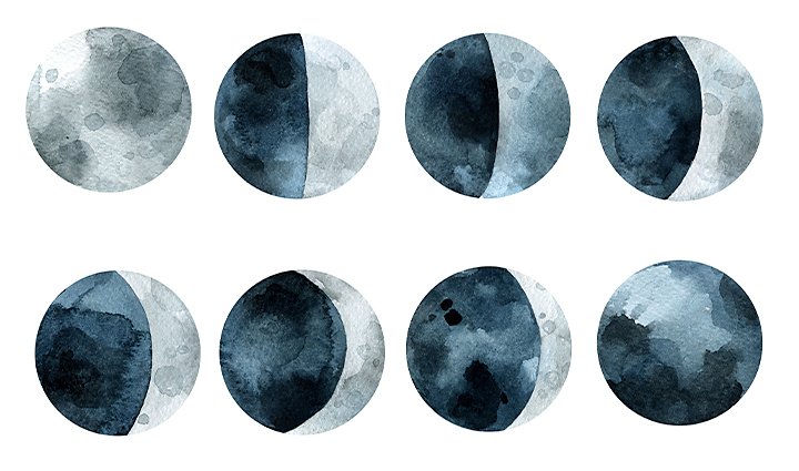 月の描き方 Adobe