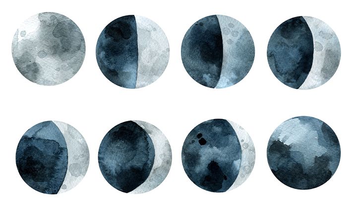 four moons clip art