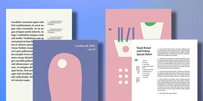 Whimsical Cookbook Layout