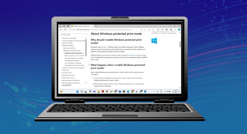 A new, modern and secure print experience from Windows