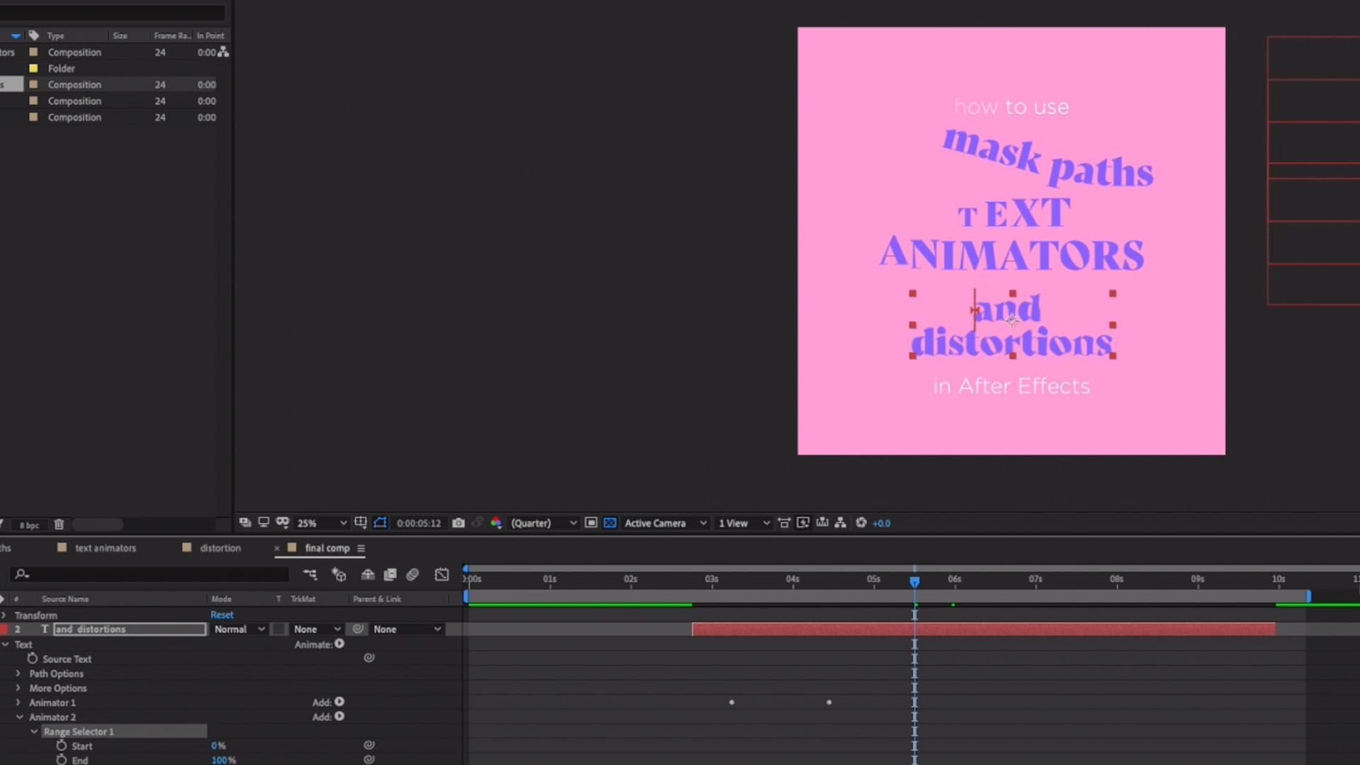 Create eye-popping text animations, Adobe After Effects