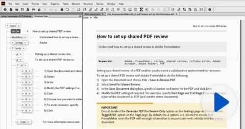 WYSIWYG PDF for unstructured and structured content