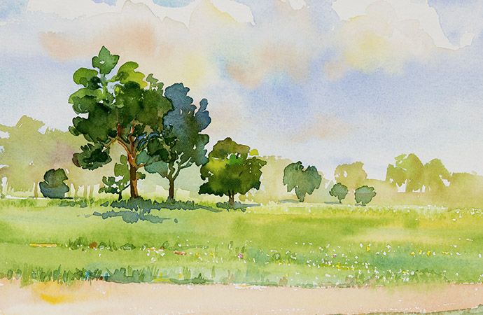 Easy watercolor ideas to paint for beginners