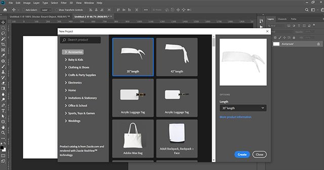 design to print features