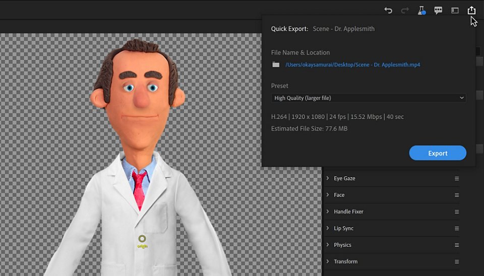 Motion capture animation software | Adobe Character Animator