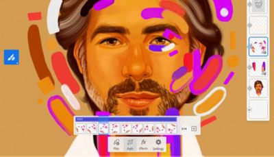 تطبيق الرسم والتلوين الرقمي  Adobe Fresco