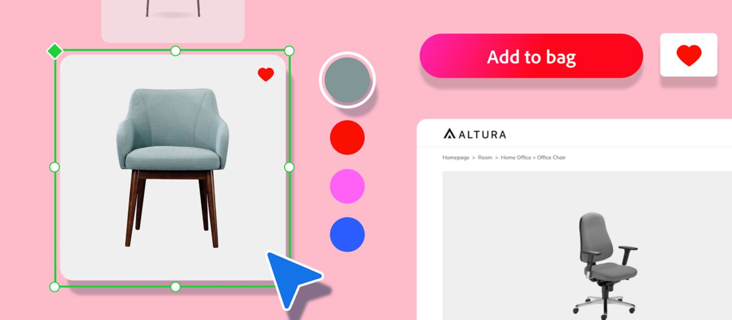 Designing an e-commerce website in Adobe XD.