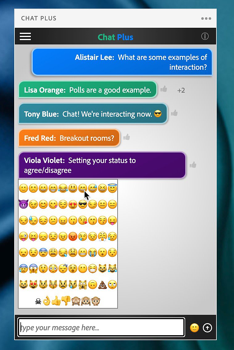 Colored text flash chat