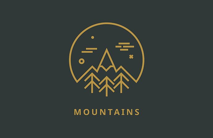 flat design logos