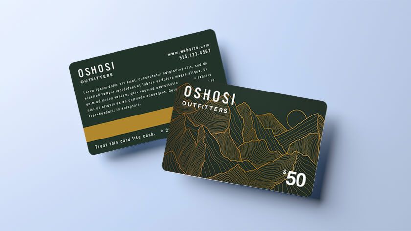 good gift card design