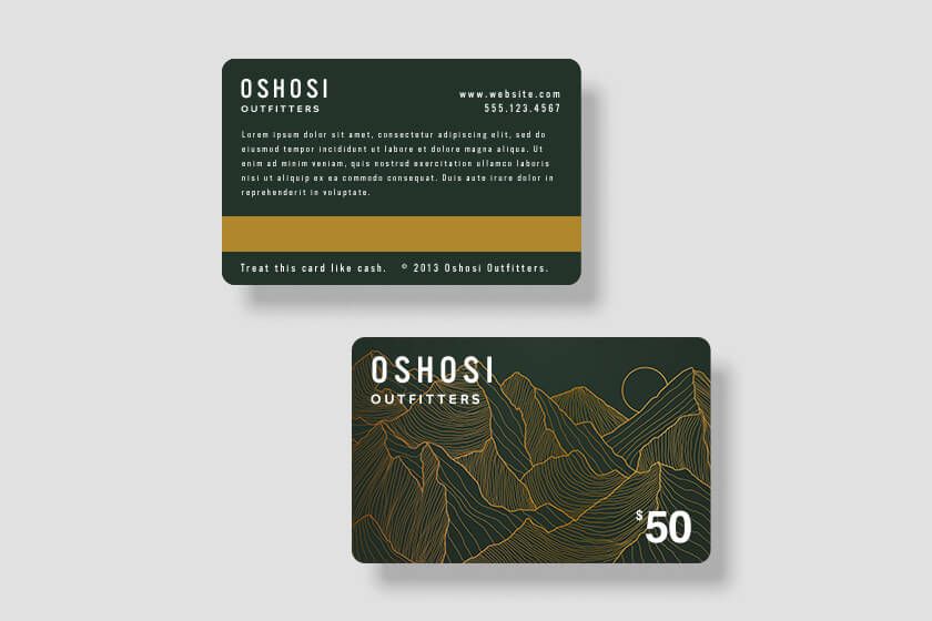 Custom-Printed Gift Card Sleeve (1 or 2 Color) - eCard Systems