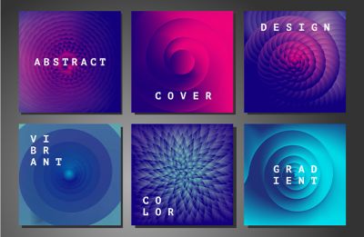 Various abstract drawings utilizing the golden ratio