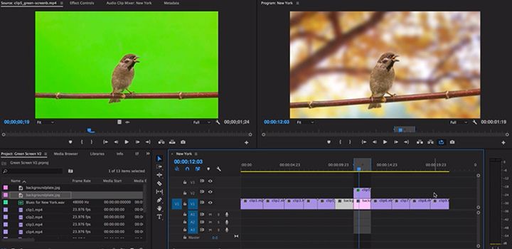 How to composite green screen footage using chroma key