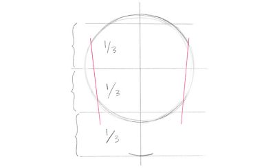 Как нарисовать голову окружностями