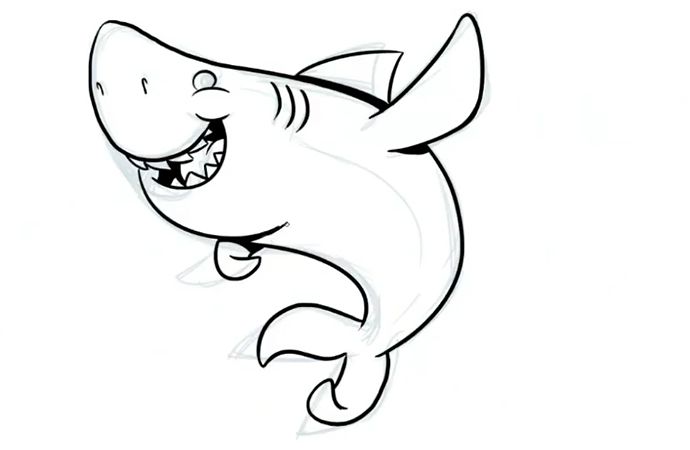 サメの描き方をステップ順に解説 Adobe
