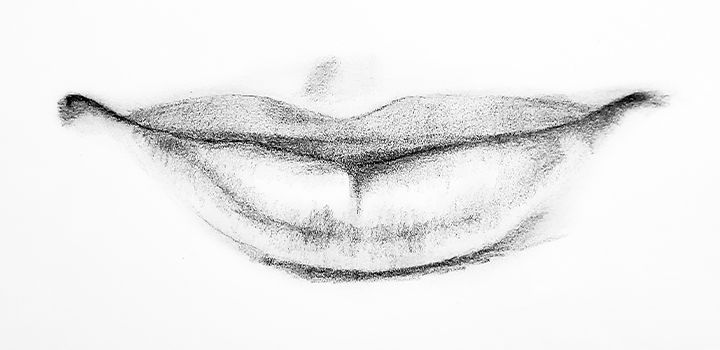 easy lips to draw