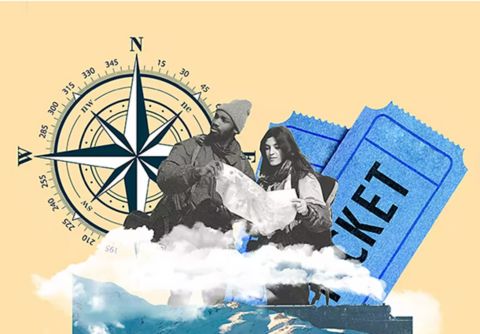 An example graphic created by superimposing overlays and effects on an image.