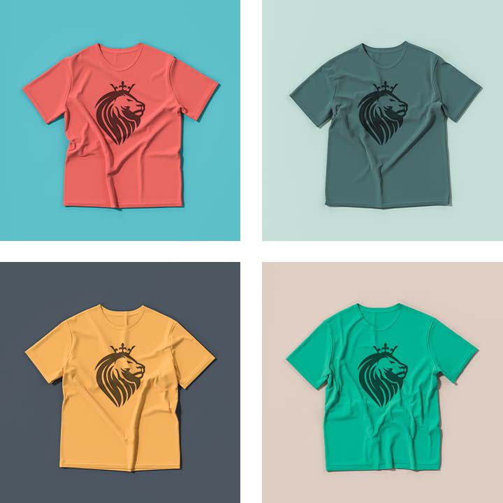 Using Illustrator and Photoshop together to create different color t-shirts with the same logo
