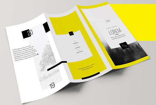Brochure design template for Adobe Illustrator