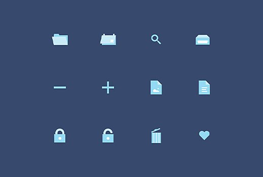 Collage of various icon design templates for Adobe Illustrator