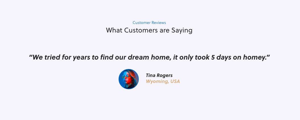  A testimonial container