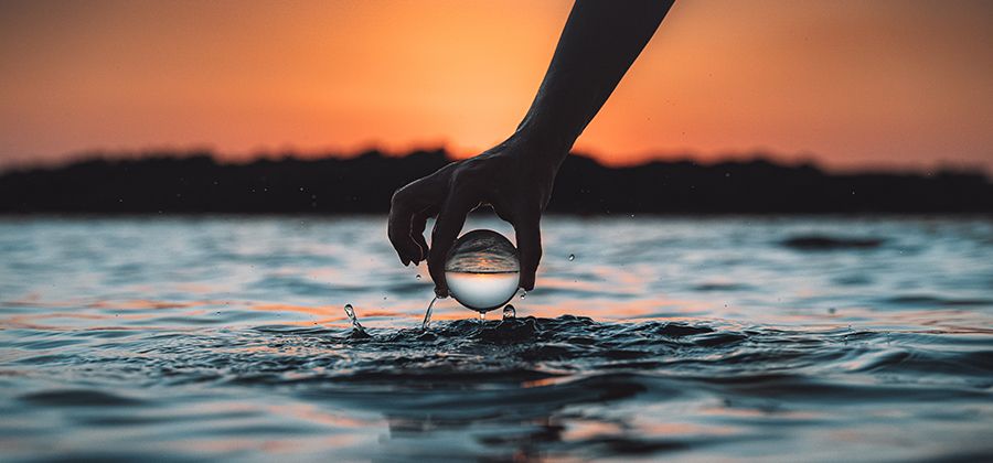 glass lens ball