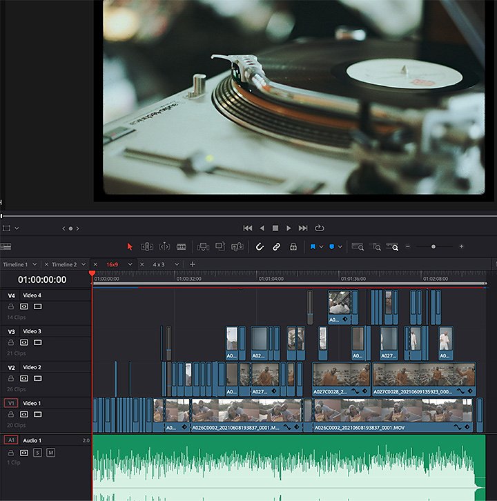 Editing a video and audio in Adobe Premiere Pro