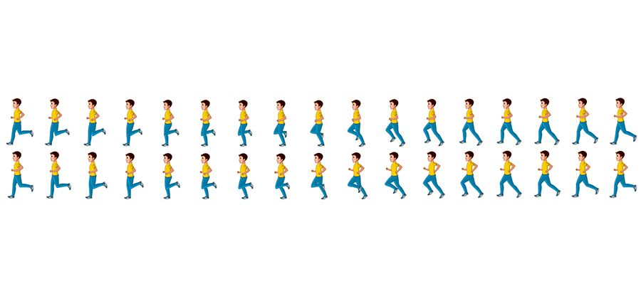 running moving animation