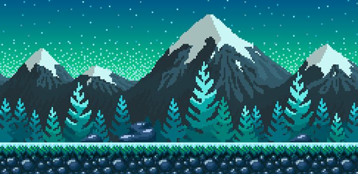 OC] 32x32 Trees Practice : PixelArt