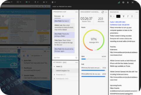 Coulisses pour les salles virtuelles