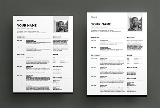 Get Free Resume Templates Adobe