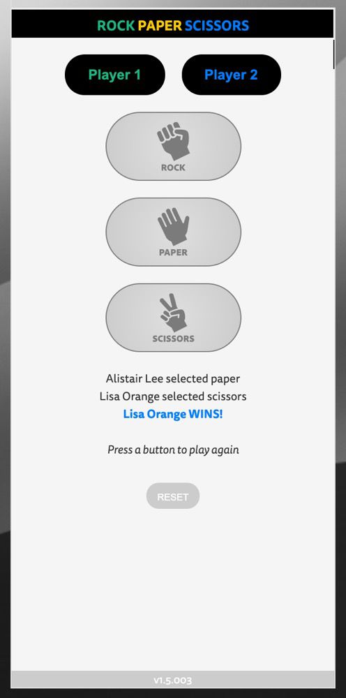 Rock Paper Scissors