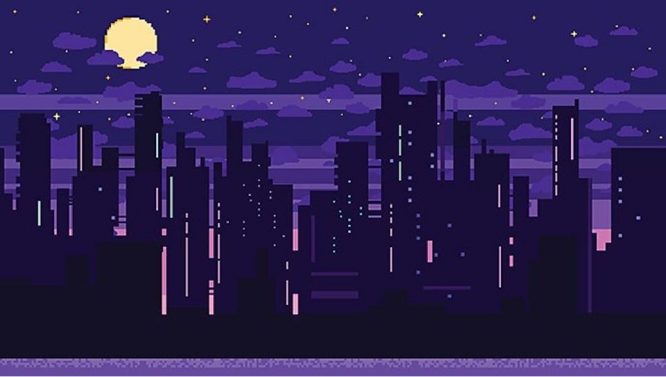 8 бит составляет. Пиксельный город. Пиксельные фоны. Пиксельный ночной город. 8 Бит пейзаж.