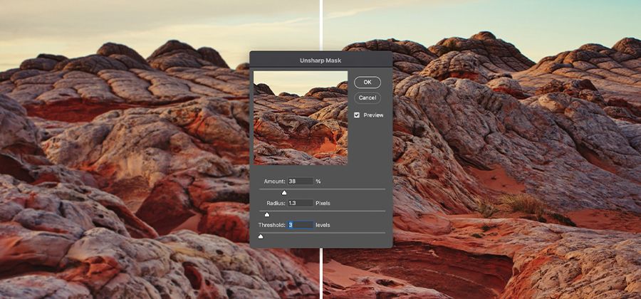 Unsharp Mask là một công cụ tuyệt vời trong phần mềm chỉnh sửa ảnh để giúp tăng độ sắc nét cho bức ảnh của bạn. Với tính năng này, bạn có thể cải thiện chất lượng ảnh một cách đáng kể mà không phải làm mất đi chi tiết quan trọng. Hãy xem hình ảnh để tận hưởng công nghệ xử lý ảnh tuyệt vời này.