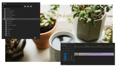 How to add transitions in adobe premiere pro