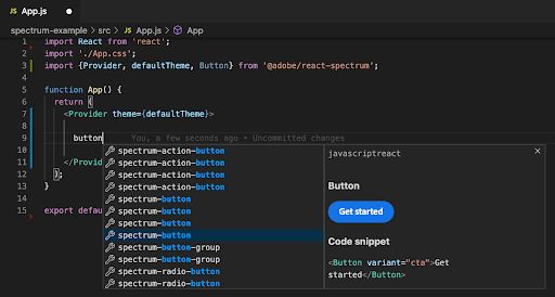 A Design System Package in Visual Studio Code.