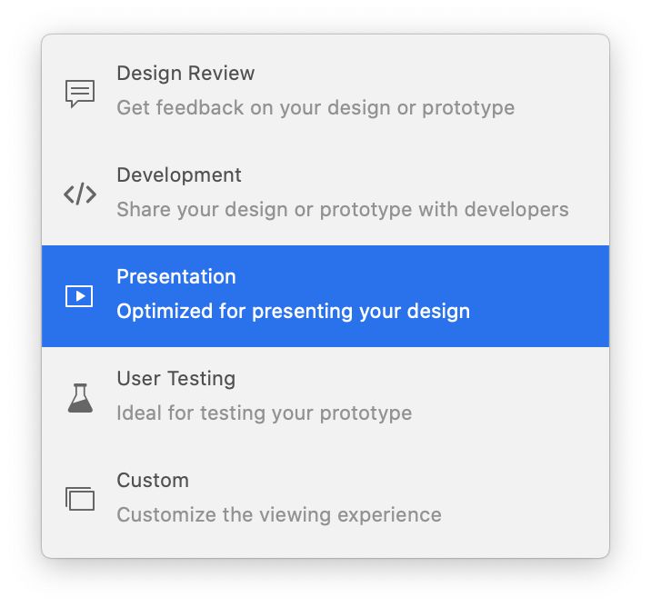 Presenting design vision